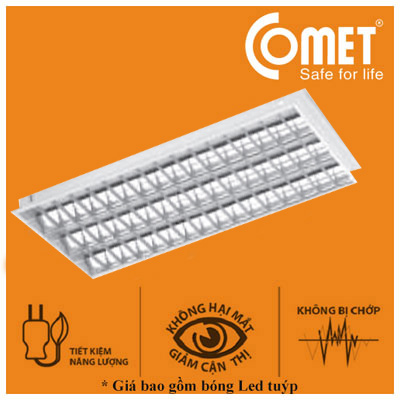 Bộ máng đèn lắp nổi LED Eco 1m2 2x18W CSR212-E Comet